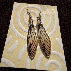Butterfly wing earrings -handmade